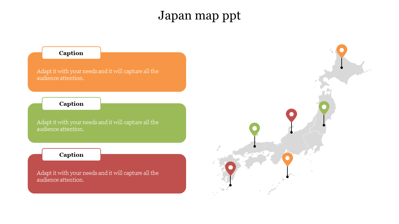 Japan map ppt